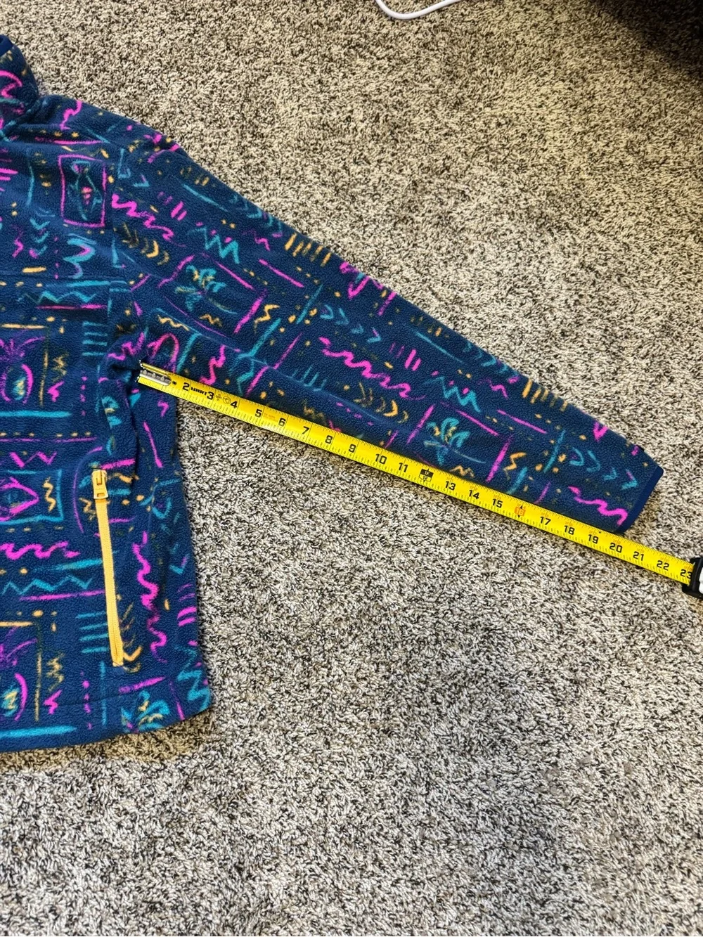 Chubbies Mens Retro Tropical Fleece Quarter Zip Pullover